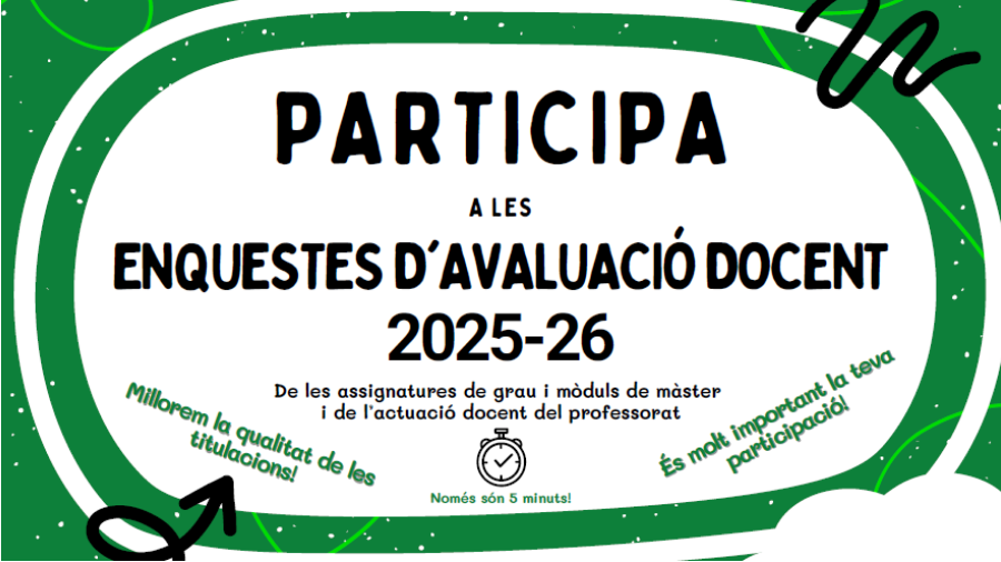 Cartell enquestes de satisfacció